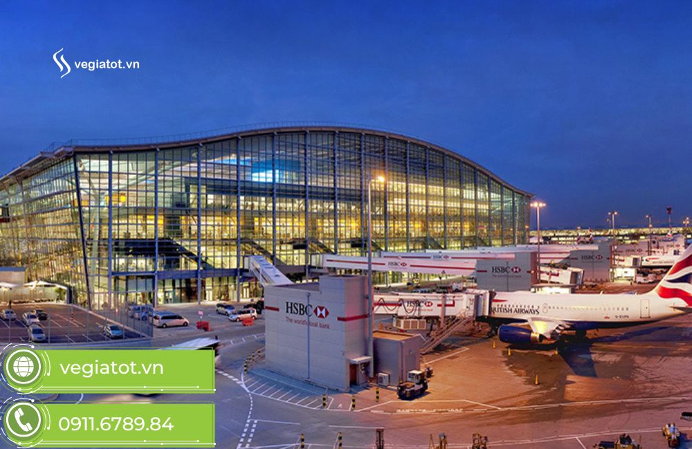 Sân bay quốc tế Heathrow được mệnh danh là sân bay lớn nhất nước Anh