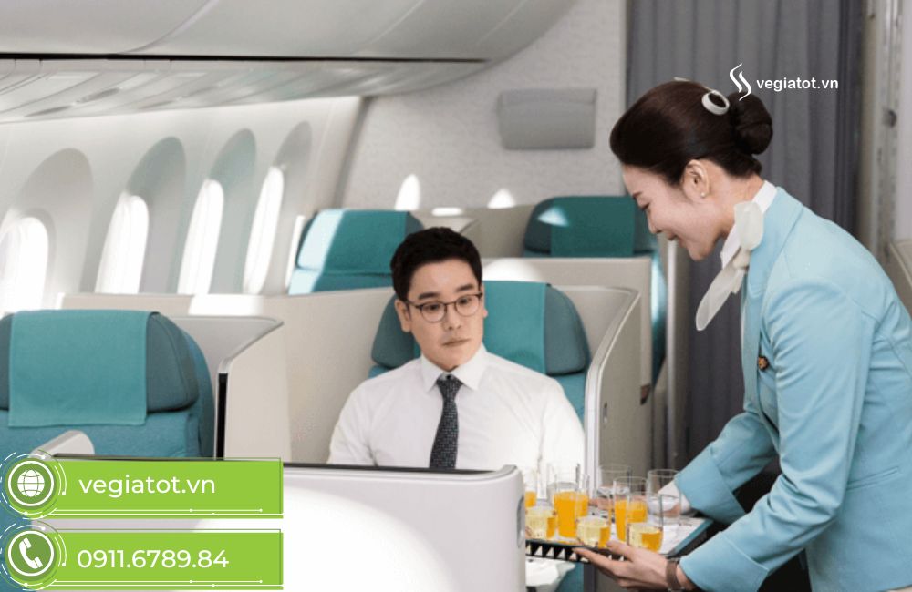Korean Air là hãng hàng không có chất lượng dịch vụ 5 sao